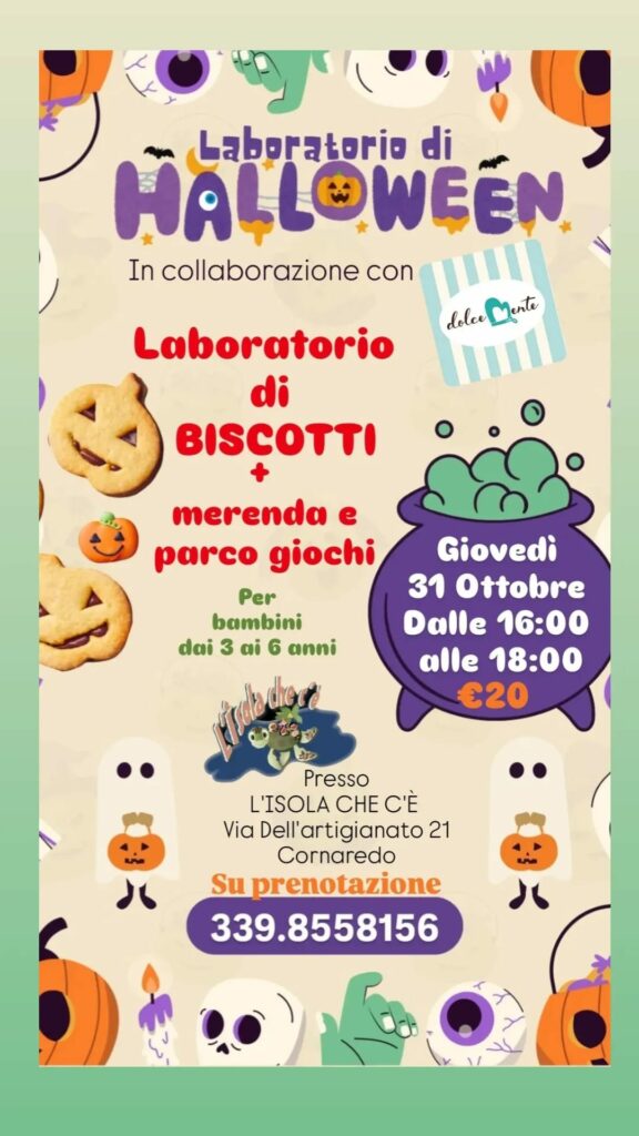 Laboratorio di Biscotti al Parco Giochi "Isola che c'è